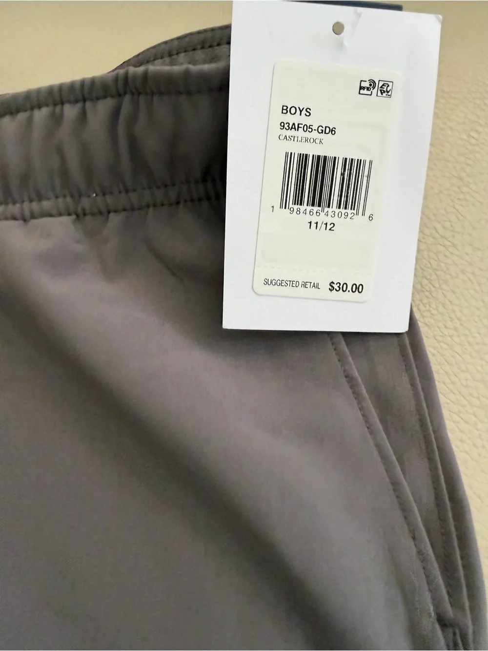 Abercrombie & Fitch boys Gray Drawstring Shorts